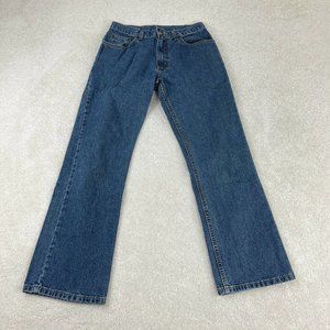 LL Bean Jeans Womens 6 Blue Denim Petite  Straight